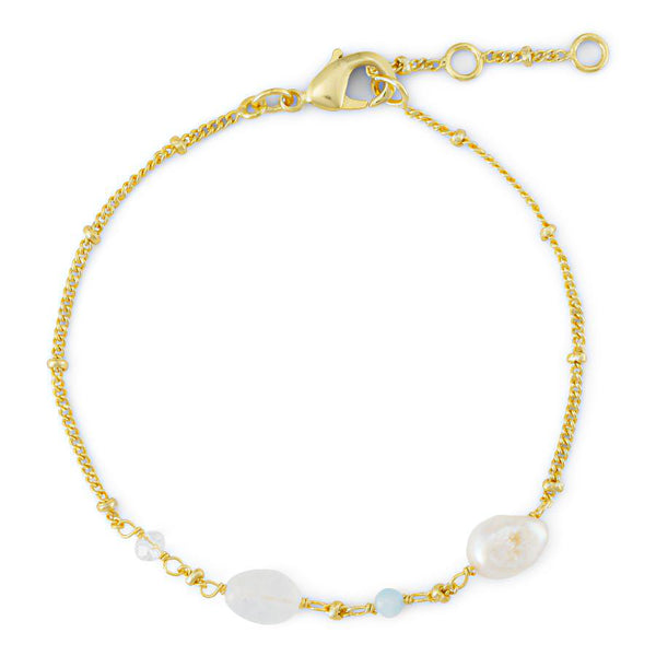 Luna Bracelet - armbånd med hvide perler
