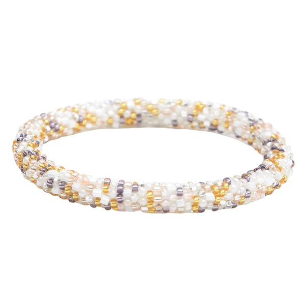 Anju Bracelet - Multicolor Lilac - white - Gold - Armbånd