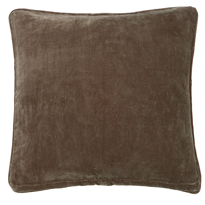 Pudebetræk - Velvet Walnut- 50x50cm