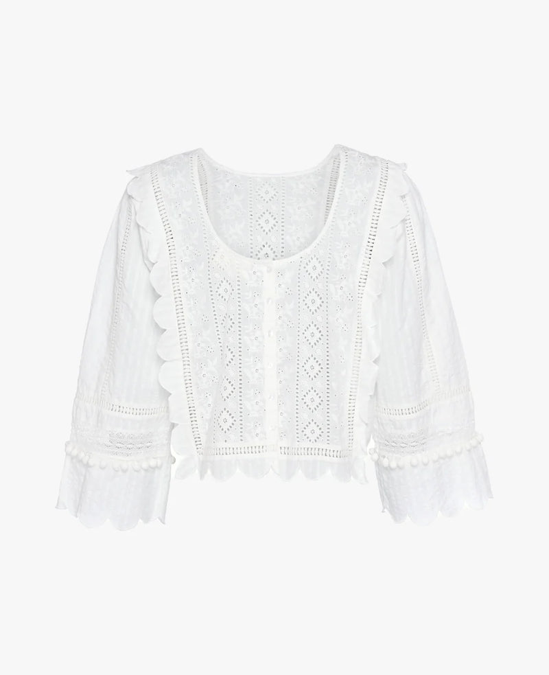Miramar Cotton Top - Off White