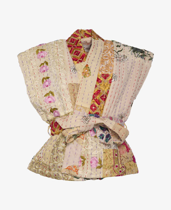 Nellie Embrodery Patchwork Vest