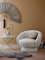 Ted Lounge Stol - Hvid - Polyester