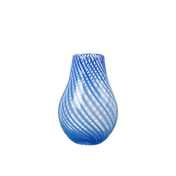 Ada Crosstripe Vase - Intense Blue