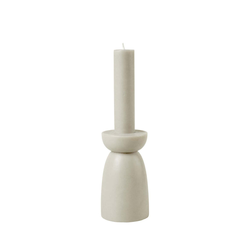 Cozy Living Cozy Candleholder Light Stone L - 44H - 25x6cm, Grå Stearinlys