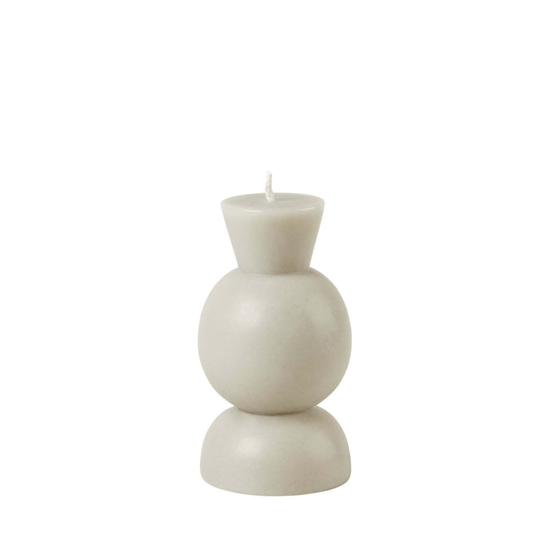 Cozy Living Cozy Candleholder Light Stone S - 18H - 10x4cm, Grå Stearinlys