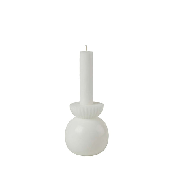 Cozy Living Cozy Candleholder White M - 40H - 20x8cm, Hvid Stearinlys