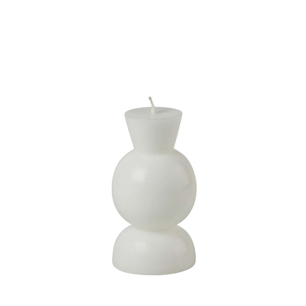 Cozy Living Cozy Candleholder White S - 18H - 10x4cm, Hvid Stearinlys