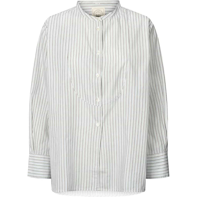 Beate Cotton Shirt - Blue Stripe