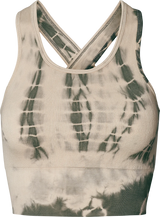 Lifa Tie dye Yoga Top - Vintage white tie dye