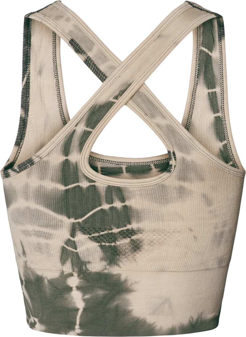 Lifa Tie dye Yoga Top - Vintage white tie dye