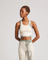 Lifa Tie dye Yoga Top - Vintage white tie dye