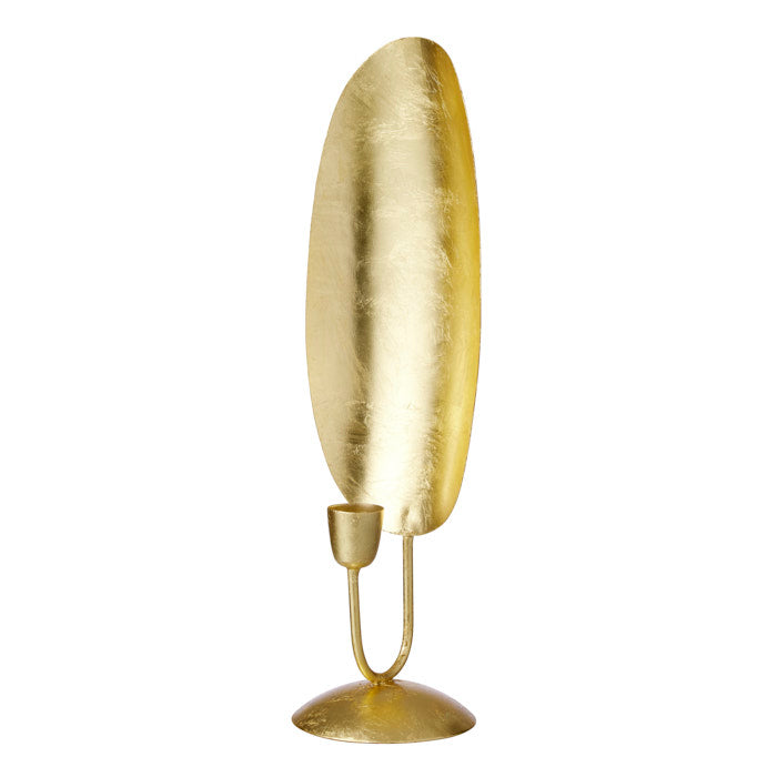 Golden Candle Stand - Oval lysestage