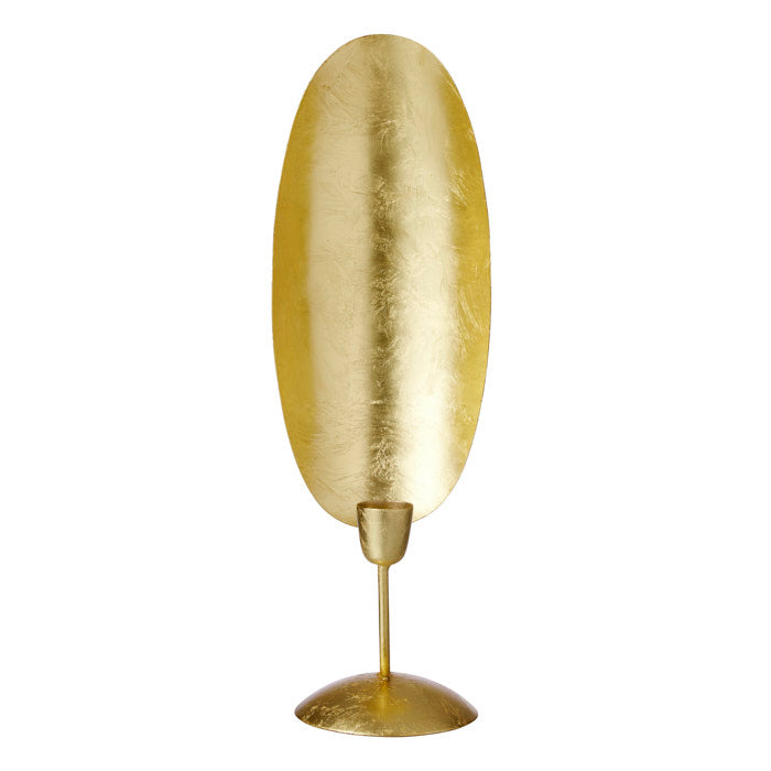 Golden Candle Stand - Oval lysestage