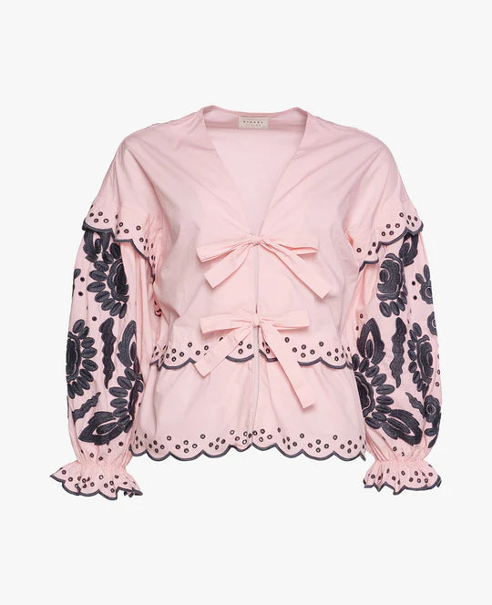 Martha Organic Cotton Top - Light Pink