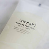 Meraki - Sukker olie body scrub