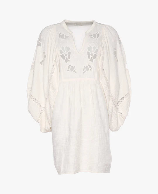 Miranda Organic Cotton Dress - Off White