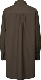 ROSA SHIRT COTTON POPLIN - MULCH