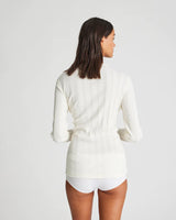 Thyra L/S Cotton Top - Off White