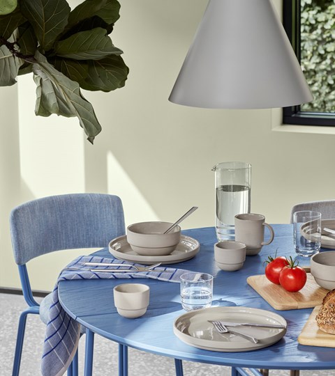 Bord - Oda - Jern og Askefiner - Blue