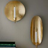 Golden Wall Light - Oval - Væglysestage