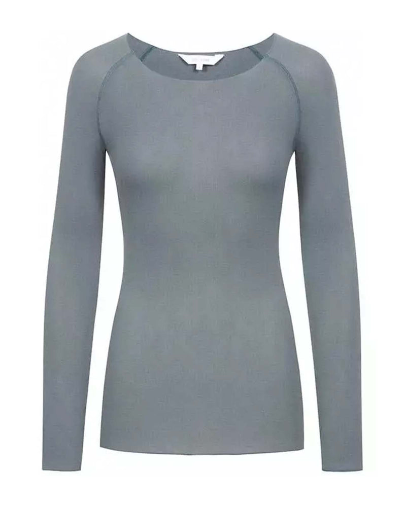 GAI+LISVA Amalie L/S Wool Top - Petrol Grey